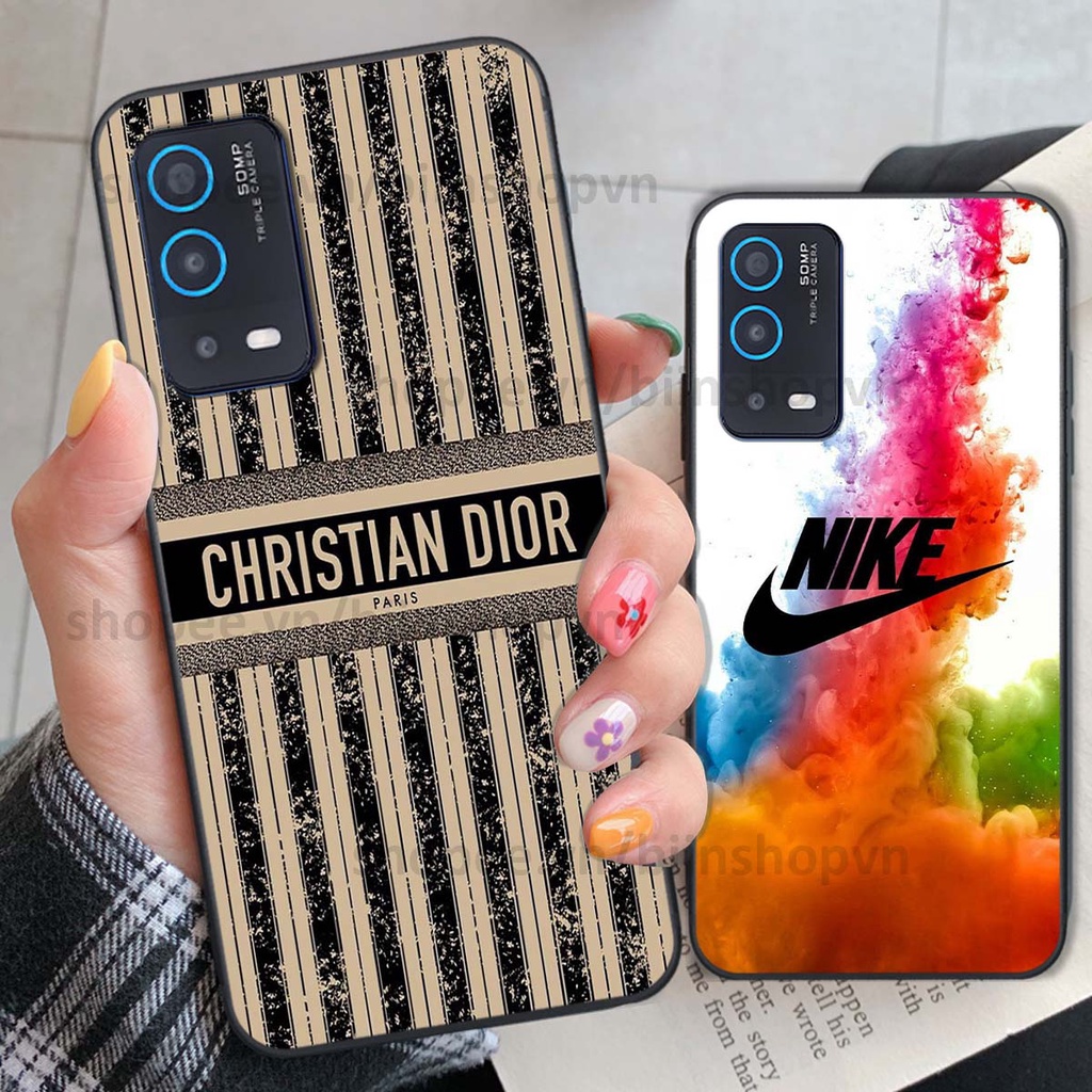 Ốp Oppo A54 / A55 in hình thương hiệu nhiều màu sắc thể thao cá tính thời trang