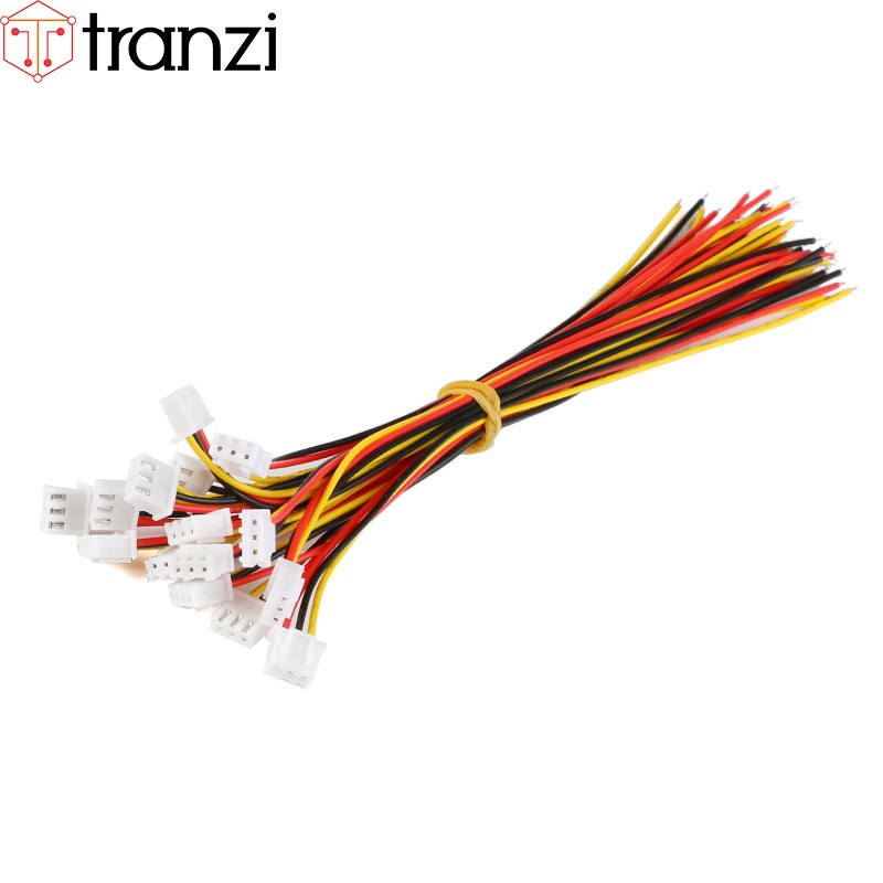 Dây cắm header 2.54mm XH2.54 3P 22AWG 20cm 1 đầu bấm - túi 10 cái