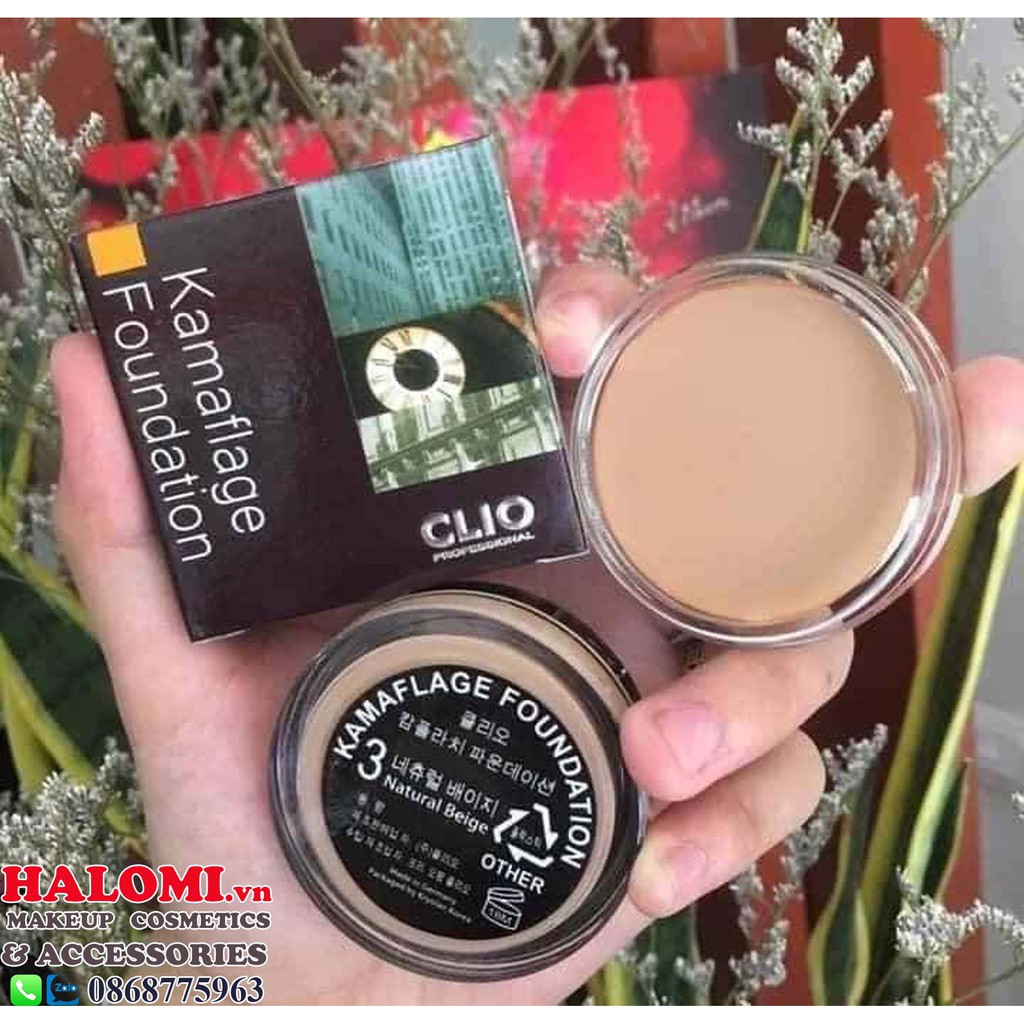 Nền Bánh Clio 3 Tone Chính Hãng Hàn Quốc Với 3 Tone Màu Độ Che Phủ Cao Chuyên Cho Makeup