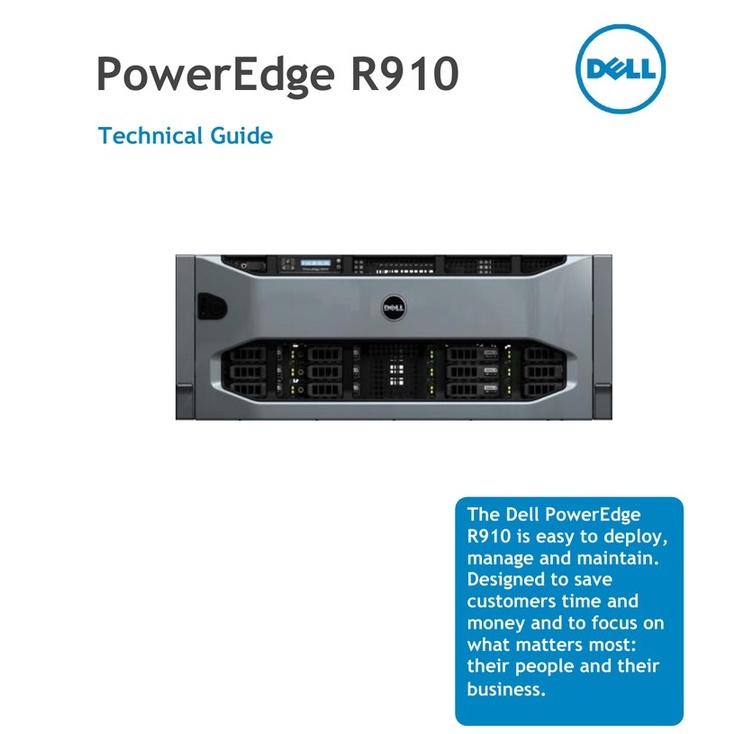 Máy chủ Dell PowerEDGE R910 (CPU 40core 80thread/ Ram 256Gb/ Card PERC H700/ Nguồn 4400w)