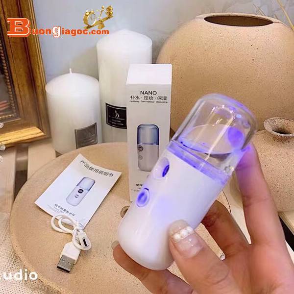 Máy Xịt Khoáng Phun Sương Tạo Ẩm Nano Mini Cầm Tay Chăm Sóc Da
