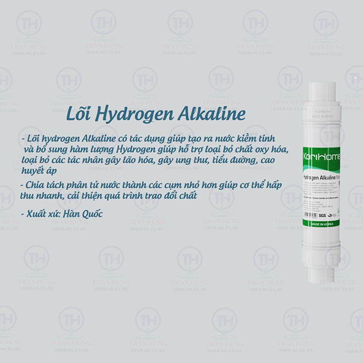 [Chính hãng] Lõi Lọc Hydrogen Alkaline KORIHOME - Lõi Lọc Alkaline KORIHOME - Lõi Lọc Số 8 KORIHOME