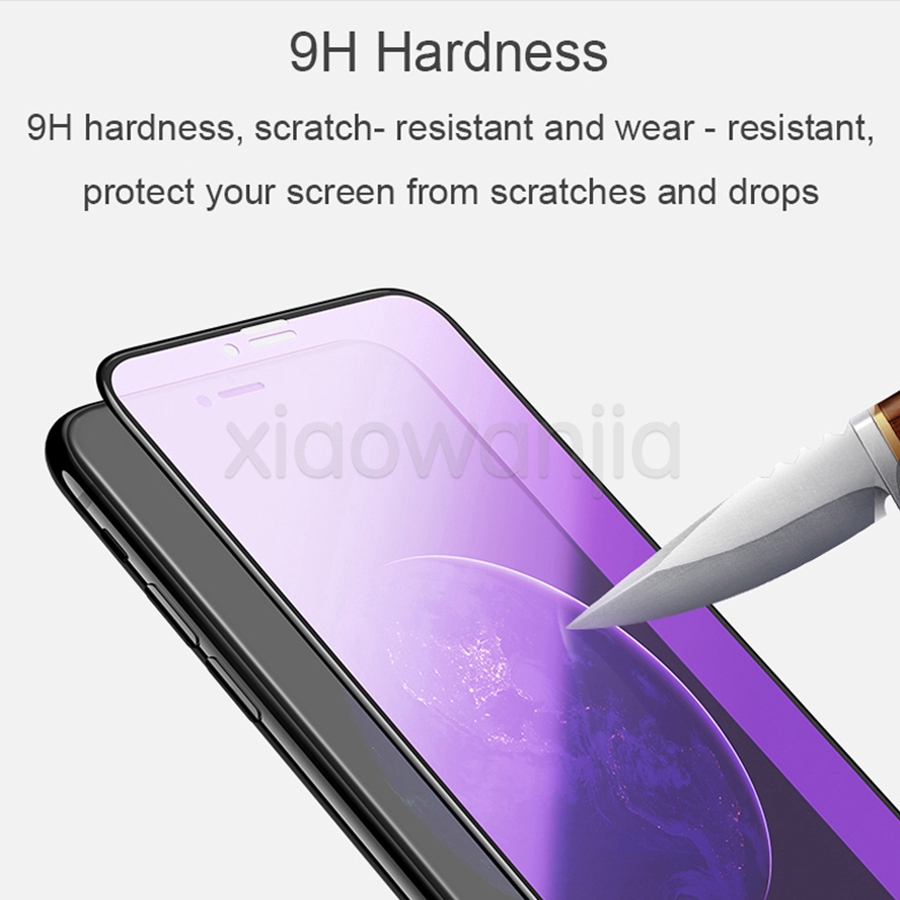 Kính cường lực chống ánh sáng xanh thích hợp cho Iphone 6 6s 7 8 Plus X Xr Xs Max 11 13 14 15 Pro 12 Mini Se 2020