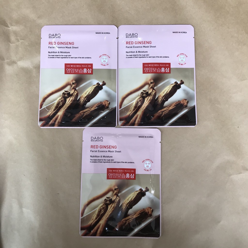 🌺 Mặt Nạ Hồng Sâm Hàn Quốc 🍍FREE SHIP🍍 Dưỡng Da Chuyên Sâu hàng chính hãng