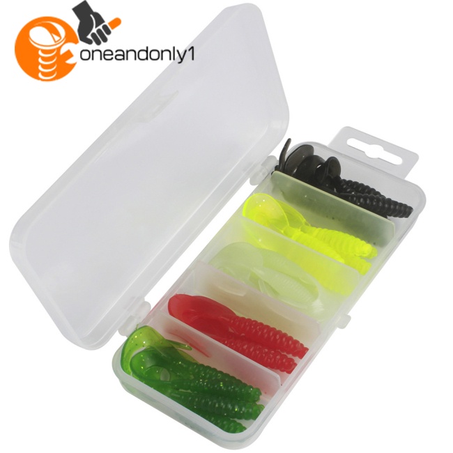 Mồi Giun Cao Su Giả Câu Cá 5 Màu 5.5cm ~ 7cm