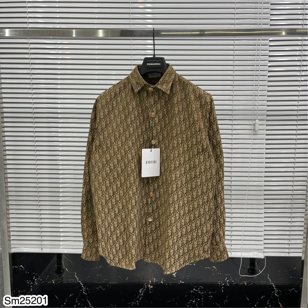 Áo sơ mi nam Dior vải dệt cao cấp_Áo sơ mi nam Dior cao cấp