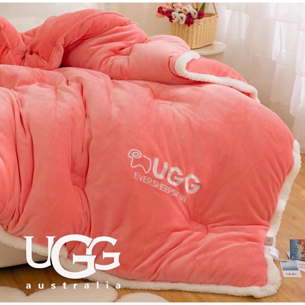 [HÀNG CÓ SẴN] Chăn Cừu Đông 4,3 Kg Siêu Ấm Nhập Khẩu - Chăn cừu UGG