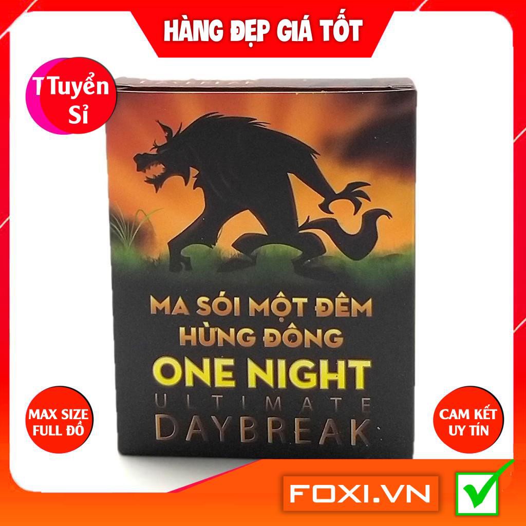 Boardgame Ma Sói One Night Ultimate Day Break Foxi-Phiên bản Việt Hóa-Cao Cấp-Trò chơi trí tuệ