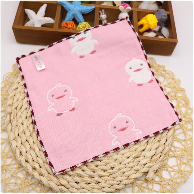Khăn Sữa, Khăn Mặt Cotton EVA 6 Lớp Mềm Mại Thấm Hút Tốt Cho Trẻ DD099