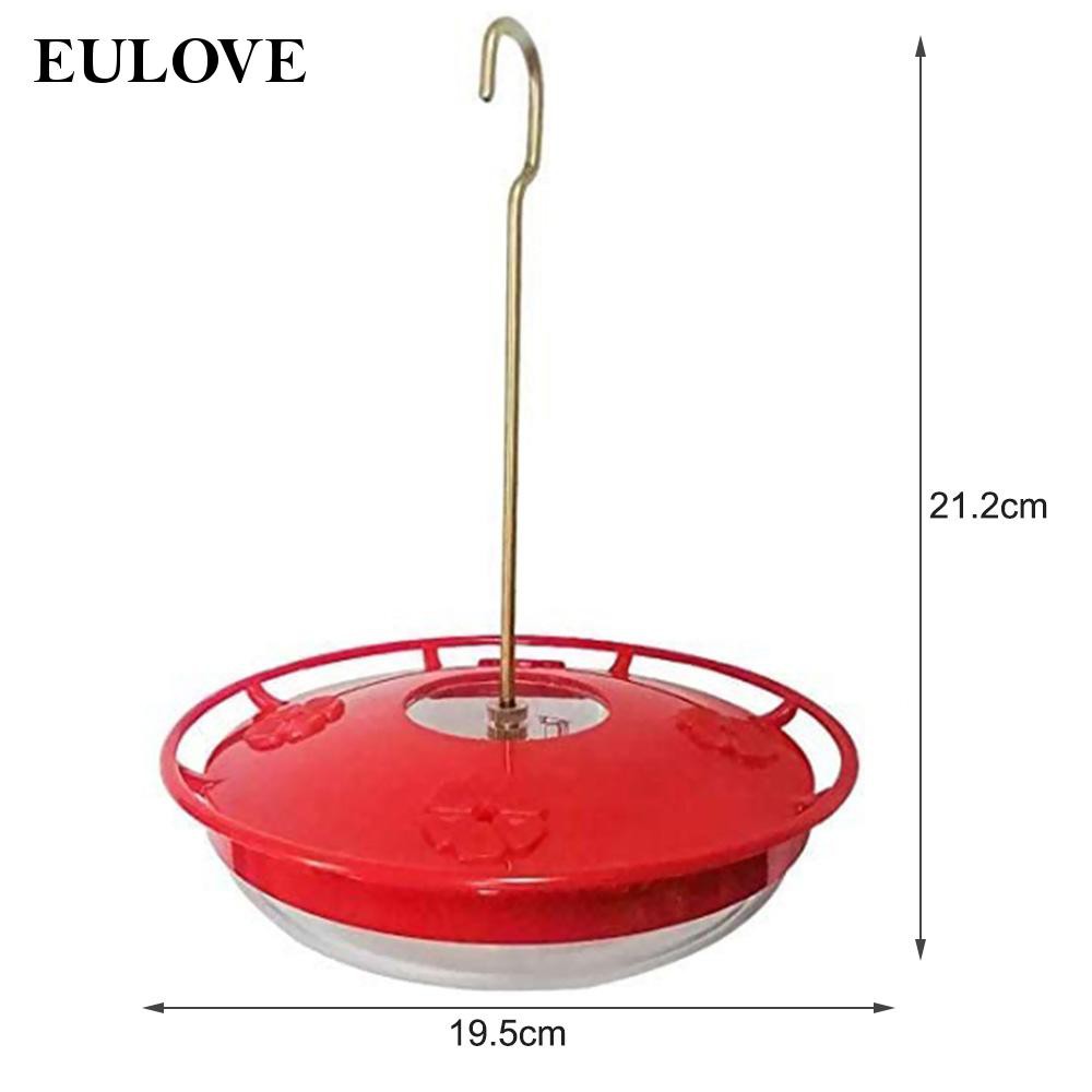 eulove 12 oz Hanging Red Bird Feeders Home Garden Decor Bird Feeder Tree Decorations Great