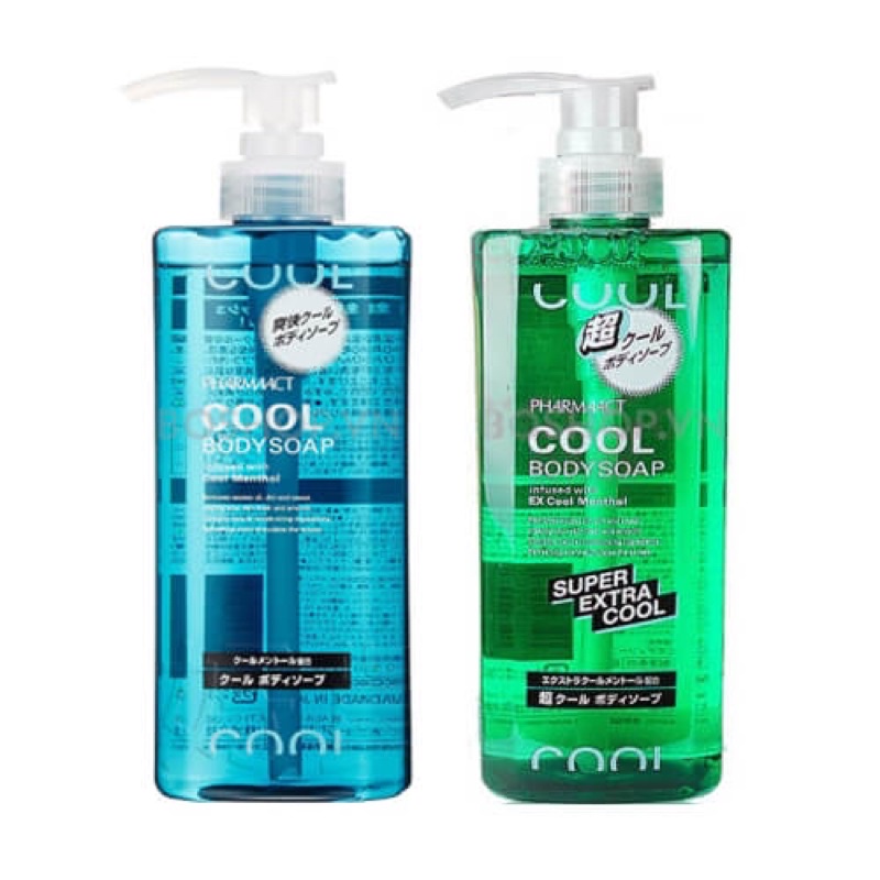 Dầu Gội | Sữa Tắm Cho Nam PHARMAACT COOL TONIC Nhật Bản 600ml [Hàng-Auth]