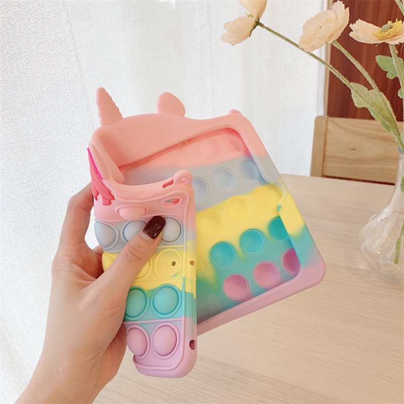 Ốp máy tính bảng silicon mềm họa tiết hoạt hình dễ thương cho Samsung Tab A7 Lite 8.7" 2021 SM-T220 SM-T225