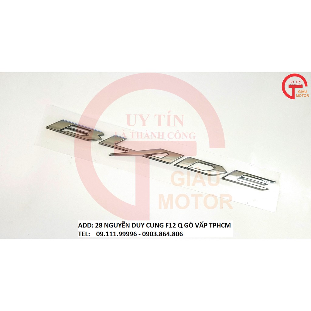 CHỮ NỔI BLADE MÀU BẠC LOẠI TỐT DÁN XE MÁY SIÊU CHẮC