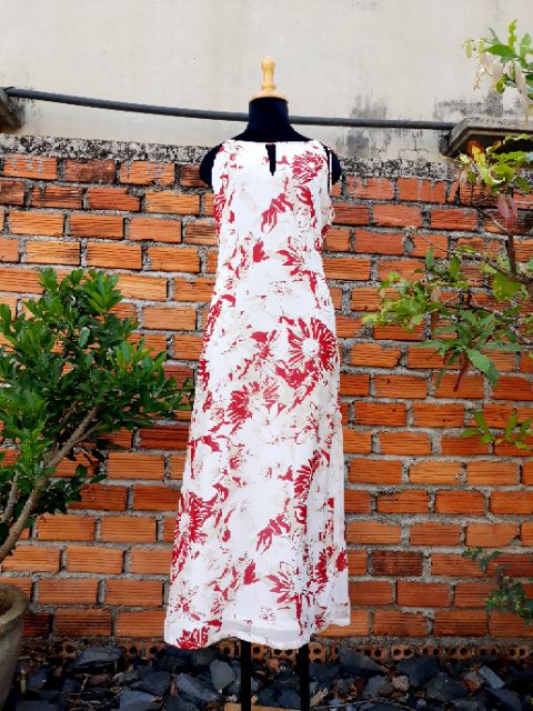 Đầm maxi voan dài size M