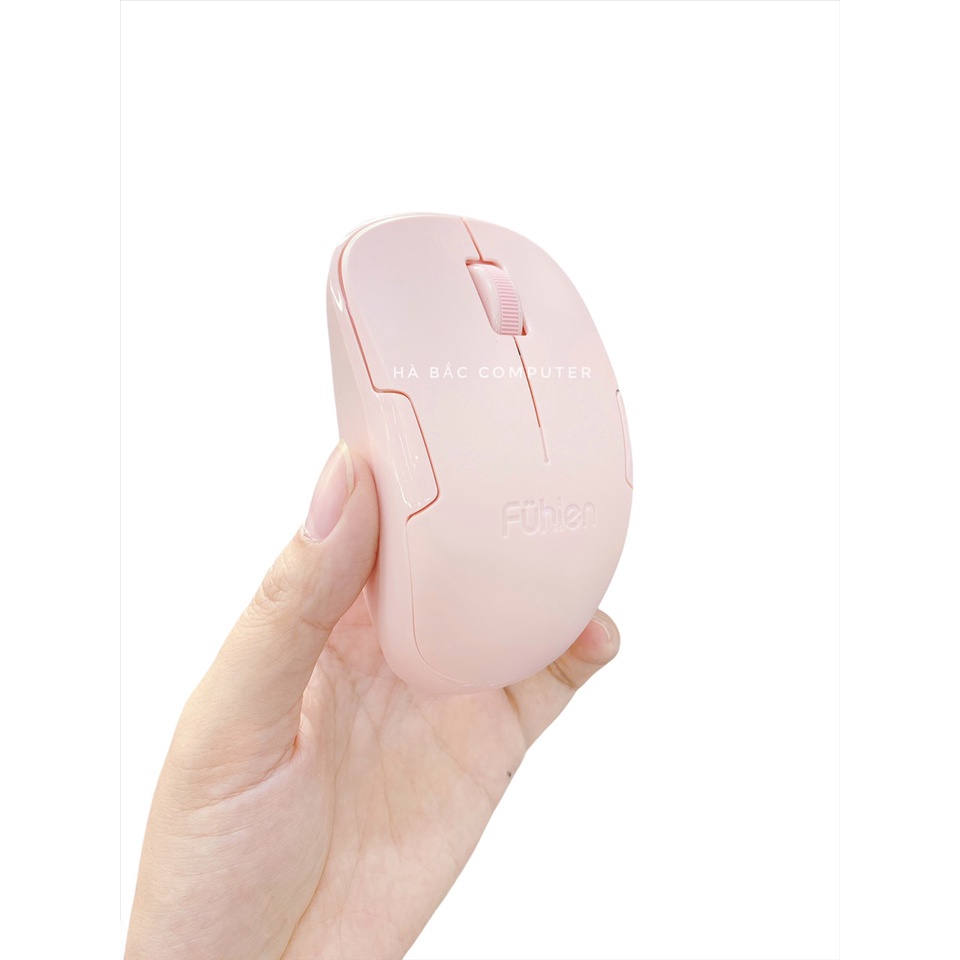 Chuột Không Dây FUHLEN A06 Pink ( Màu Hồng) - Hàng Chính Hãng Ninza BH 24 Tháng