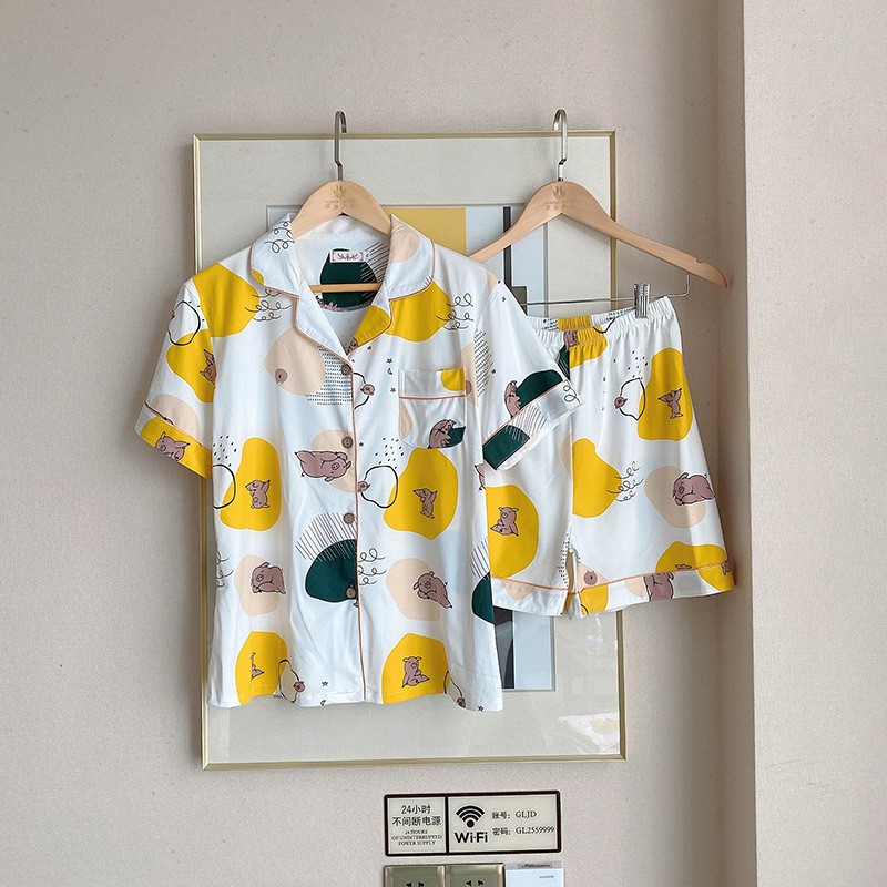 Bộ Mặc Nhà Pijama Cotton Hè Thu CT311