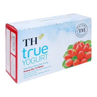 THÙNG 48 HỘP 180ML SỮA CHUA UỐNG TIỆT TRÙNG TH TRUE YOGURT (48 hộp x 180ml)