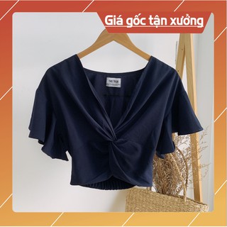 Áo xoắn ngực tay bèo-av003