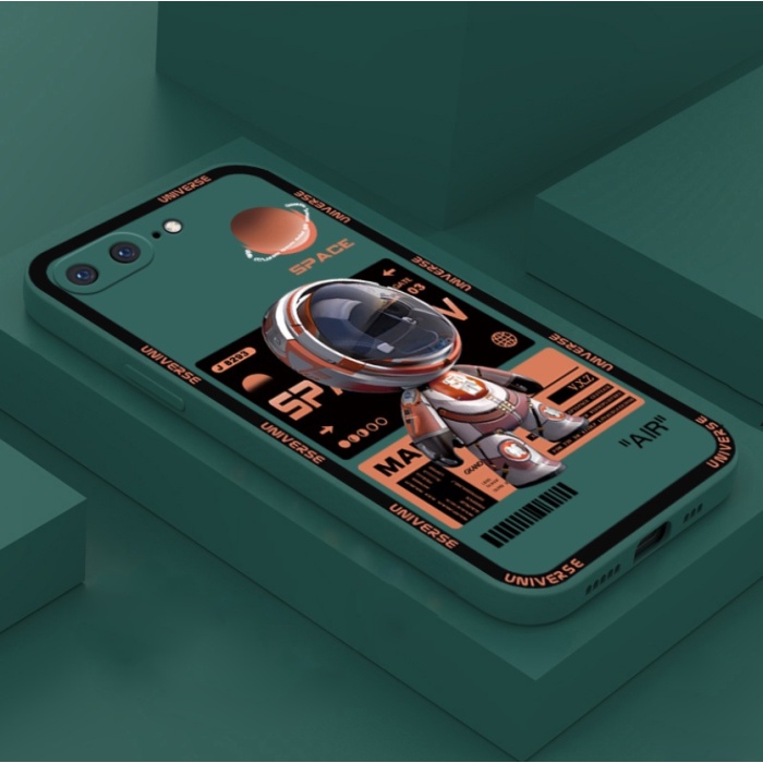 Ốp Điện Thoại Họa Tiết Phi Hành Gia Hoạt Hình Chống Sốc Cho iPhone 6 6s 7 8 Plus XS 11 12 13 14 Pro MAX 14 Plus XR X