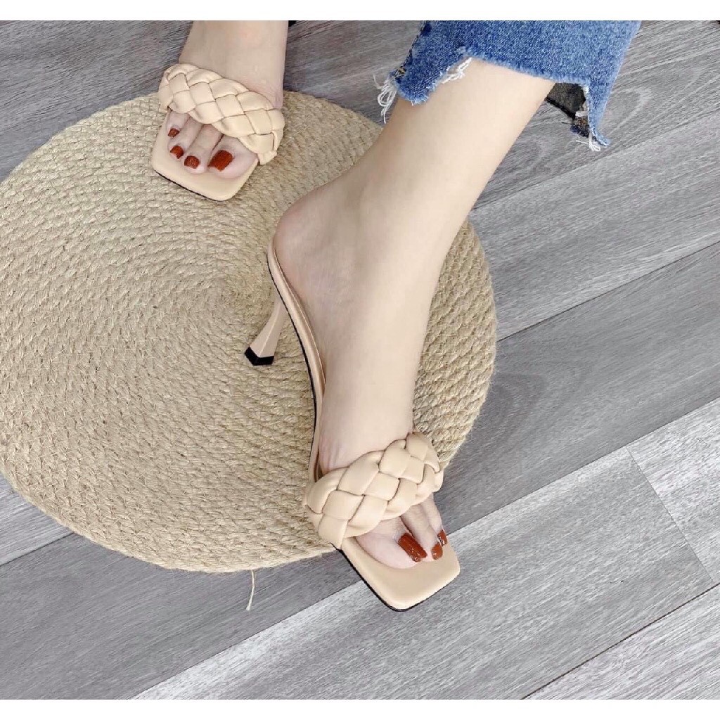 Dép lê nữ thời trang quai bện thừng cực hót trend của năm nay