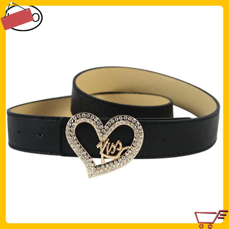 GIÁ SỈ Dây nịt cho nữ mặt đính đá chữ Love , da cao cấp mềm mại, bền bỉ, dễ phối đồ cùng chân váy, quần jean... 7695