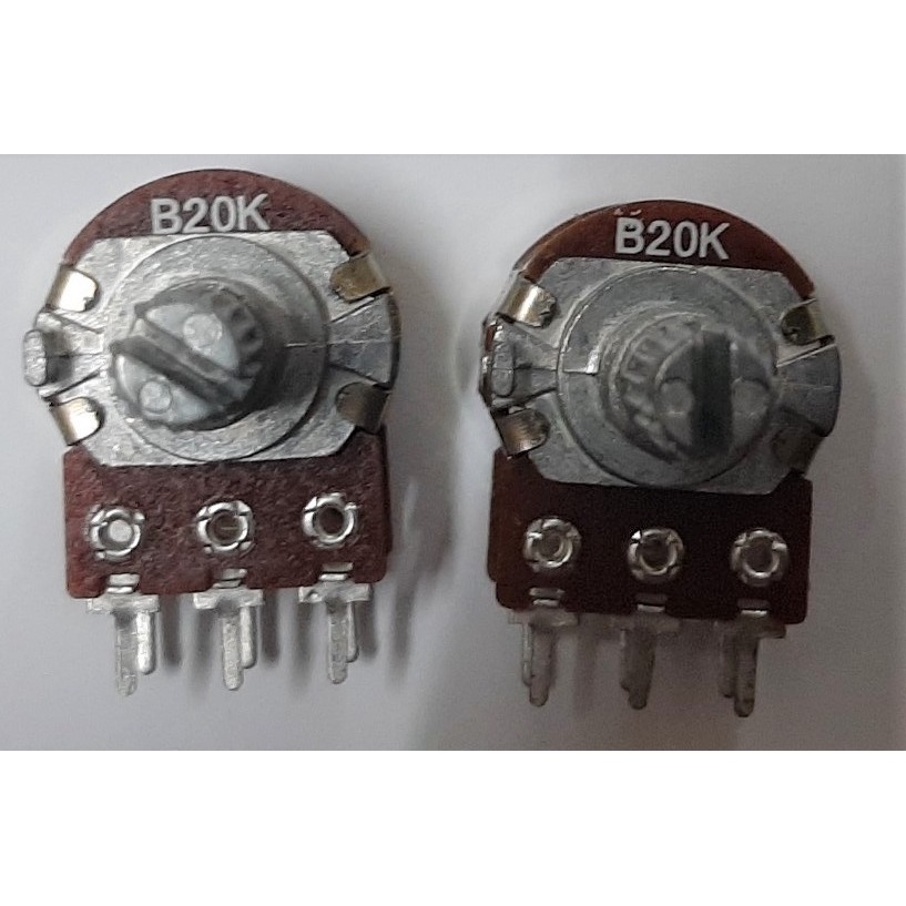 Biến trở kép B50K/ B20K, Triết áp đôi, chiết áp kép, chiết áp đôi, chiết áp kép B50K/ B20K