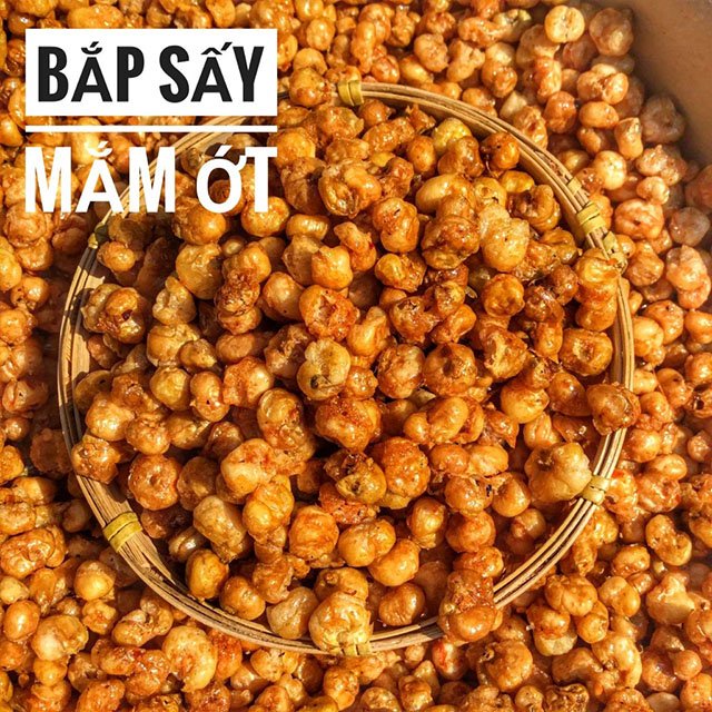 🌽 🌽 Bắp Rang Mắm Tỏi Ngon Loại 1 Thơm Giòn Cay Cay - Hủ 350g🌽 🌽