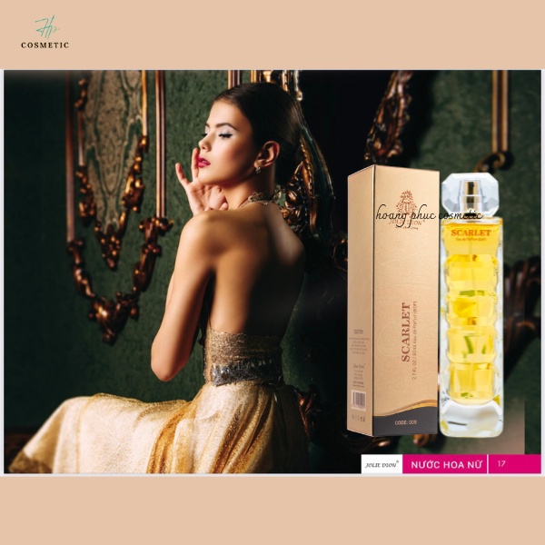 Nước hoa nữ Scarlet chính hãng thơm lâu - Singapore  - Jolie Dion  80ml- quà tặng noel, sinh nhật