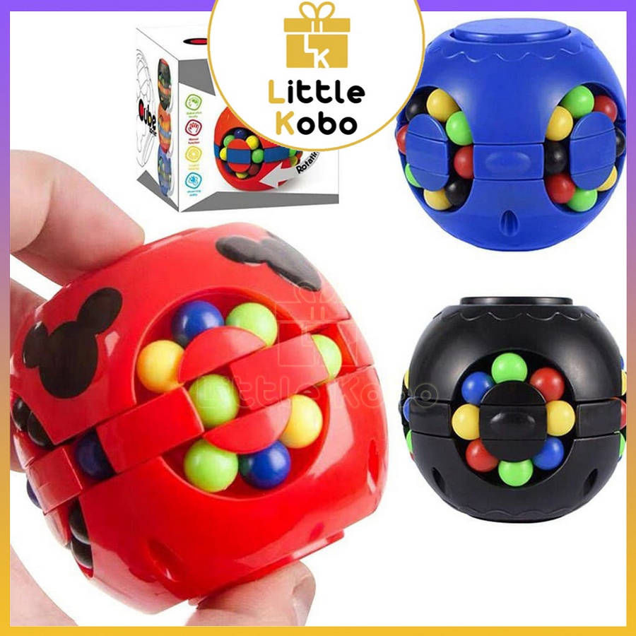 Rubik Bean Hạt Đậu Spinner Rubic Biến Thể Ma Thuật Đồ Chơi Trí Tuệ Xả Stress