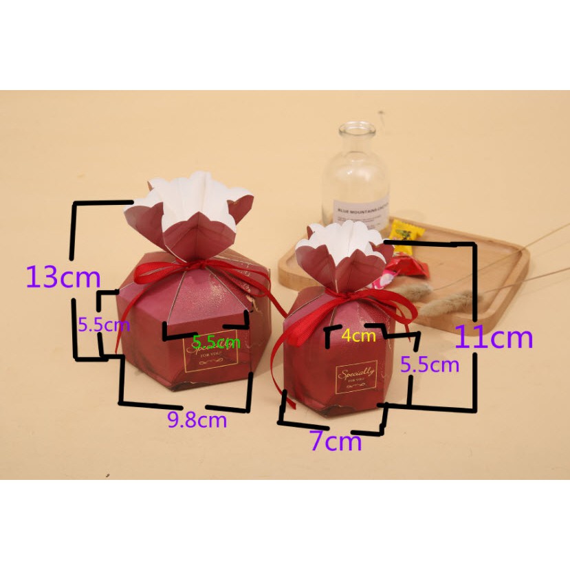 [HCM] Hộp giấy đựng bánh, kẹo Noel / tiệc cưới /sự kiện làm quà hoặc trang trí mẫu thiết kế xinh xắn