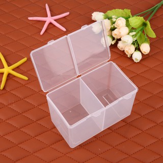 Deceble Gowind7 Clear Plastic Cotton Swab Box Storage Organizer Holder Cosmetic Makeup Tool