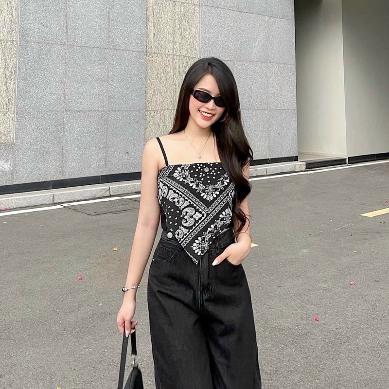 Áo yếm body hoạ tiết thổ cẩm