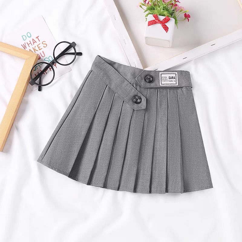 Chân Váy Ngắn Xếp Ly Phong Cách Mới Cho Bé Gái Dễ Phối Đồ