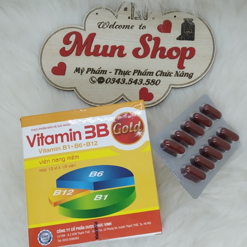 [CHÍNH HÃNG] Vitamin 3B Gold PV - Giúp bổ sung vitamin nhóm B hiệu quả