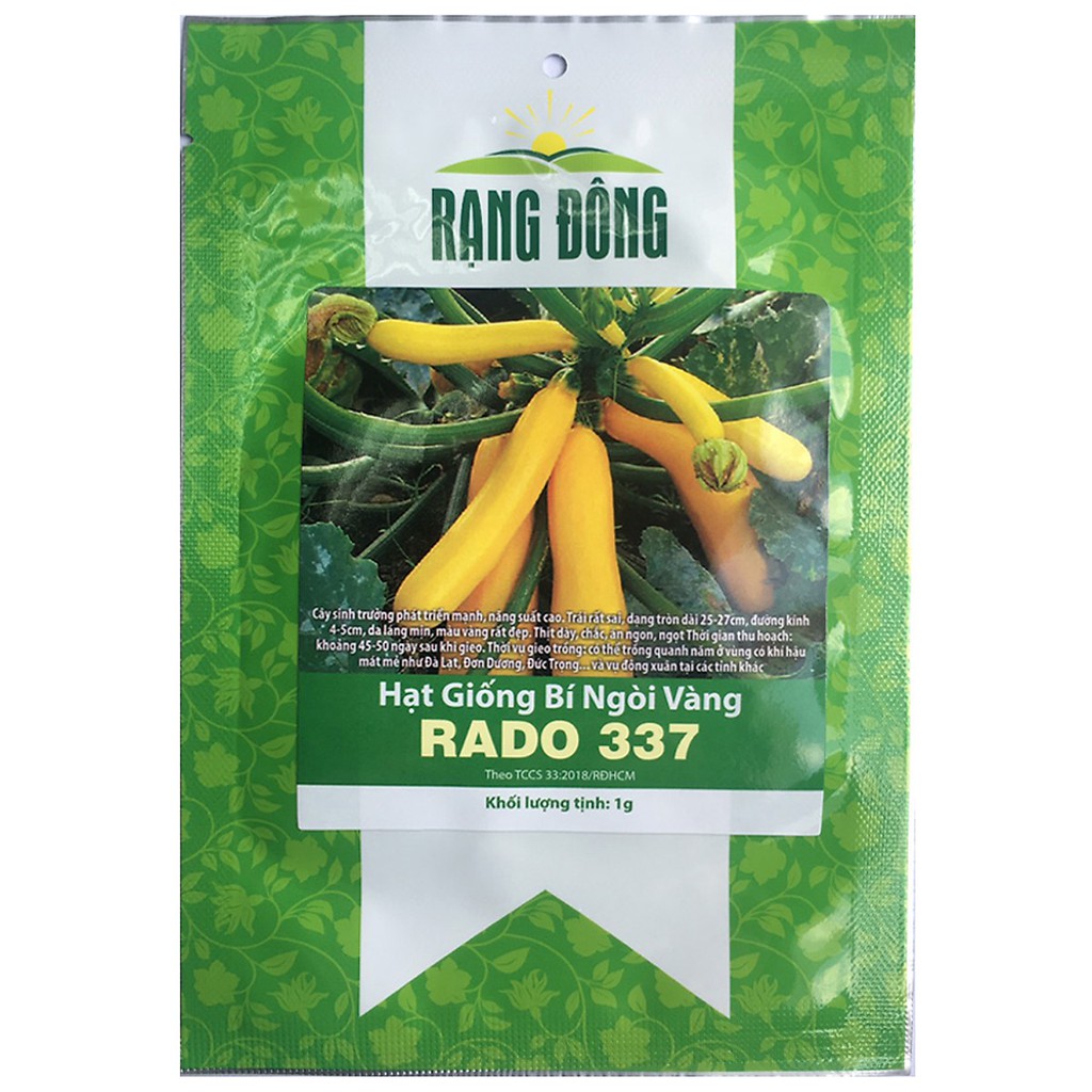 [Giống Chịu Nhiệt] Hạt Giống Bí Ngòi Vàng 1Gram