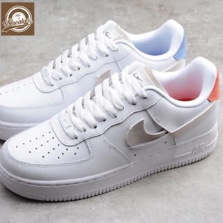| Bán Chạy | Giầy Air Force 1 low vandalized Trắng gót 2 màu xanh đỏ  thời trang dạo phố KHO NEW 2020 ⚡