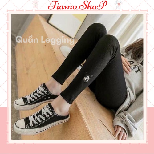 Quần Legging Tăm Micky Vải Nỉ,Quần Nỉ, Tiamo