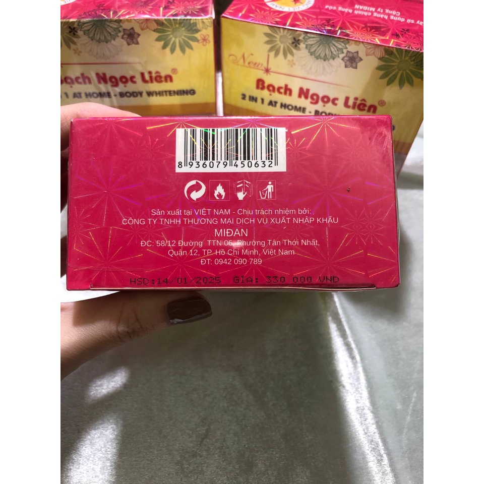 Bộ Tắm trắng 2in1 Bạch Ngọc Liên(tặng kèm hủ body)