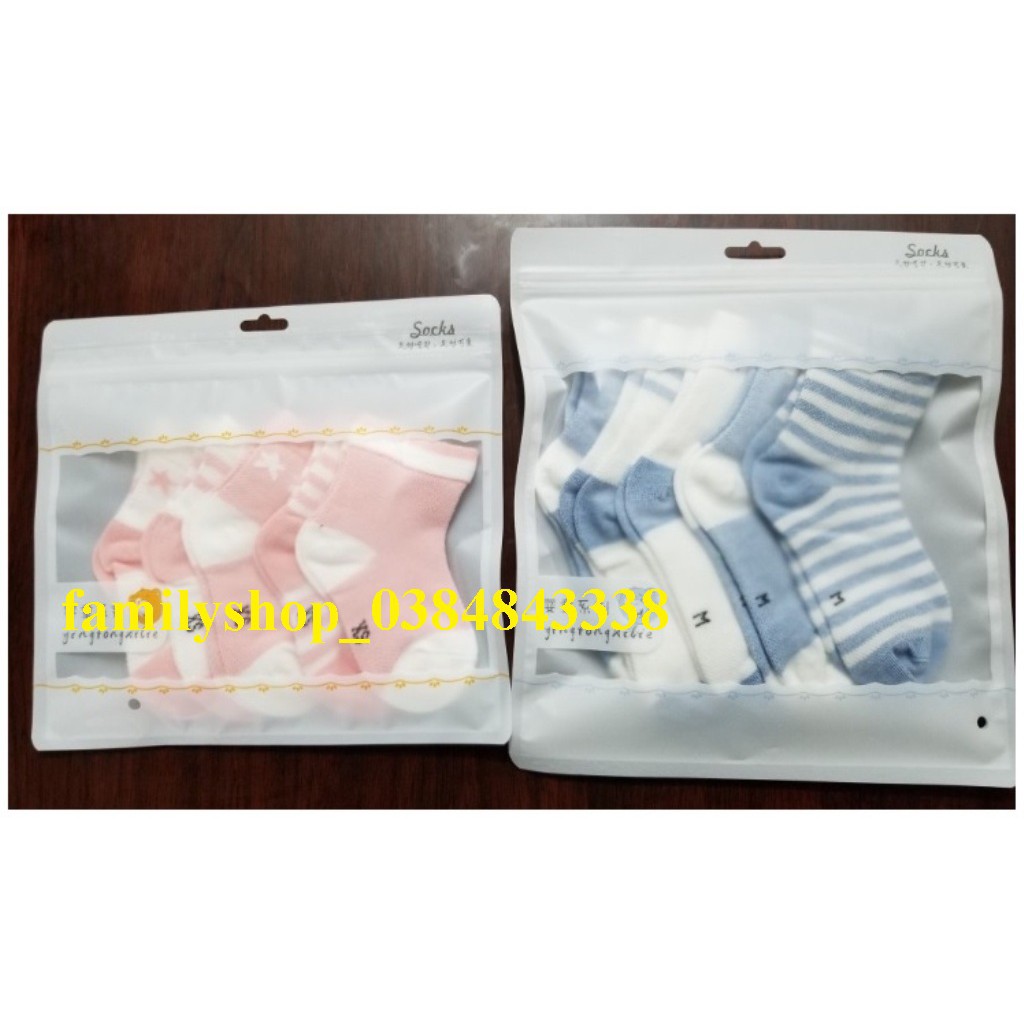 combo 5 đôi tất trẻ em