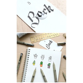 Bút line đi nét Sakura pigma micron đủ size (003 - Brush)