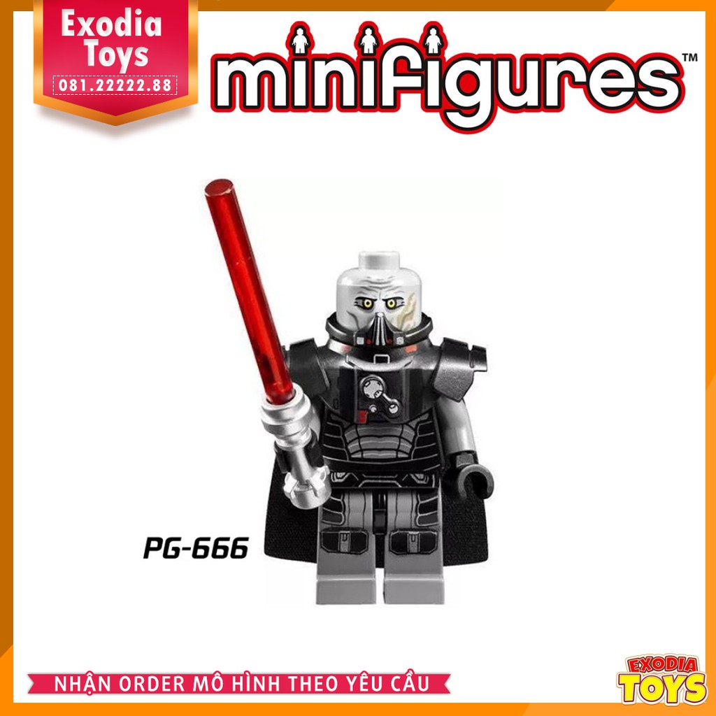 Xếp hình minifigure nhân vật Star Wars : Chiến Tranh Giữa Các Vì Sao - Đồ chơi lắp ghép sáng tạo - POGO 8024