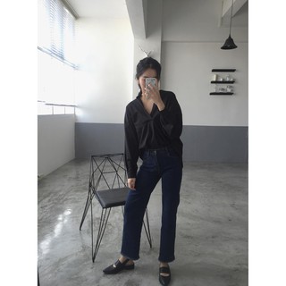 ÁO SƠ MI NỮ CỔ TRỤ (kèm video + ảnh thật)