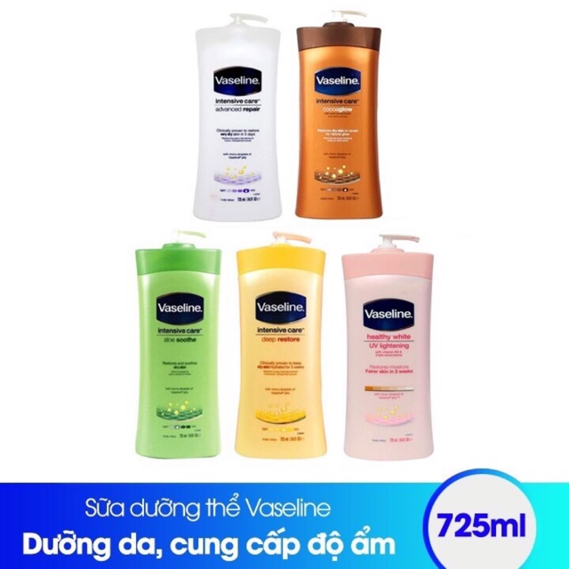 Sữa dưỡng thể Vaseline 725ml