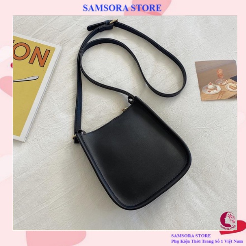 Túi kẹp nách nữ đẹp thanh lịch, trẻ trung phối dây đeo cách điệu  Samsora store TDC2142