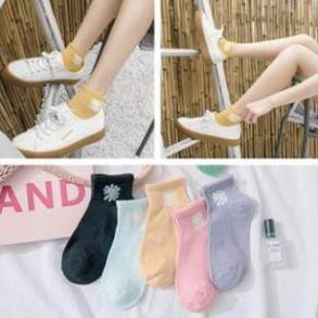 Tất vớ nữ hoa cúc Xả Kho Tất cúc họa mi hàng Quảng Châu, chất đep, mềm mịn, không bai xù