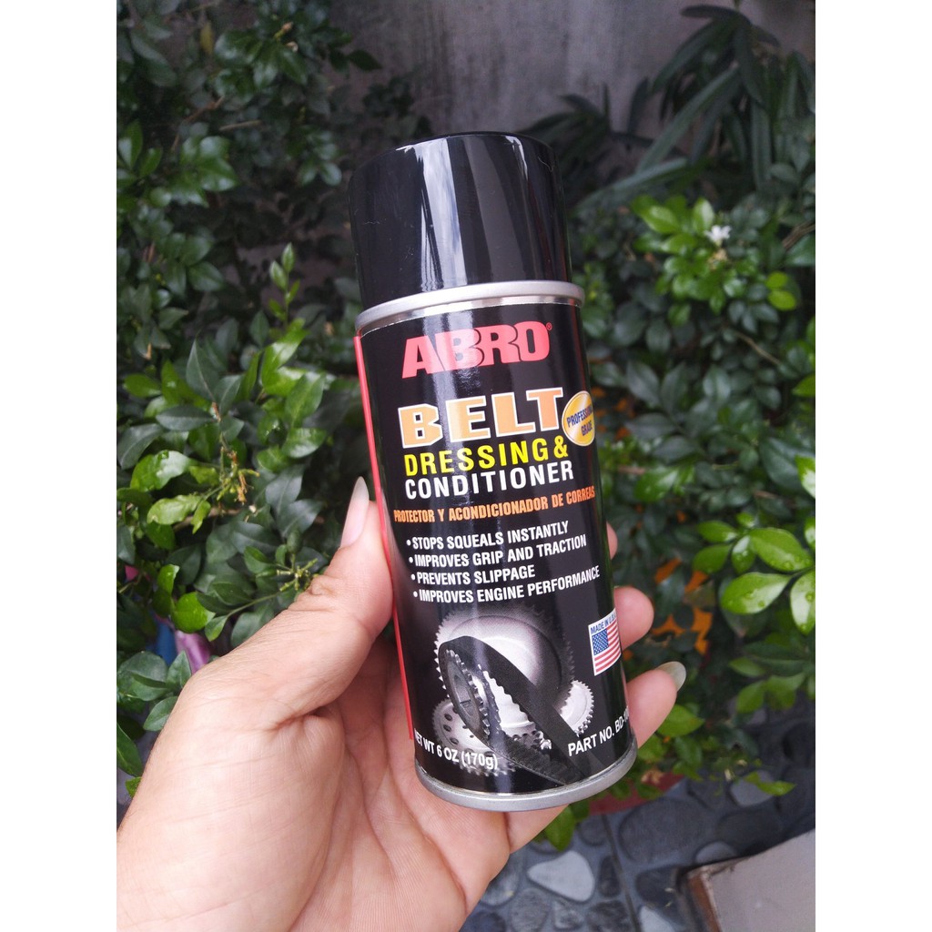 Dung dịch xịt bảo dưỡng, làm mềm dây Curoa ABRO Belt 170g