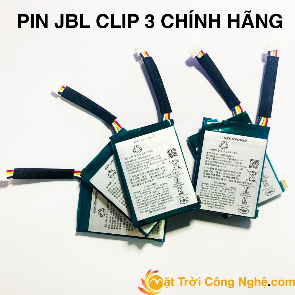 Pin loa JBL Clip 3 Chính Hãng - thay pin loa JBL Clip 3