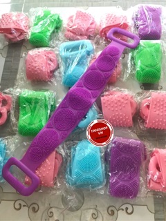 [FREESHIP 50K] (Sỉ Loại 1 2x) Dây Tắm Chà Lưng Silicon 2 Mặt