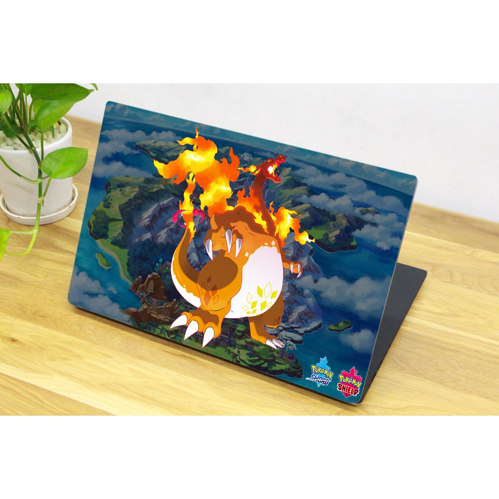 Skin Laptop In Hình Pokemon Charizard Dành Cho Các Dòng Máy Dell Hp Asus Msi Acer Lenovo Macbook Theo Yêu Cầu