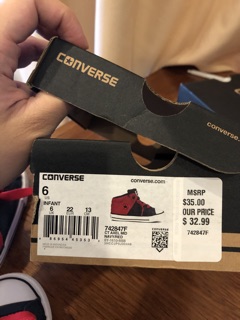 Giày converse kid size 22/13cm